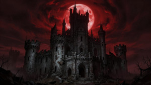 Giant abandoned haunted castle under blood moon - Z.jpg