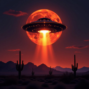 Demonic UFO under blood moon over Arizona desert - Н11.jpg