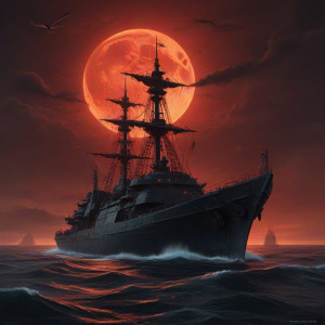 Demonic stealth warship in Devil's Sea under blood moon - JXI.jpg