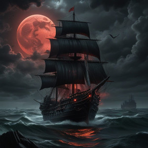 Demonic stealth warship in Devil's Sea under blood moon - R5.jpg