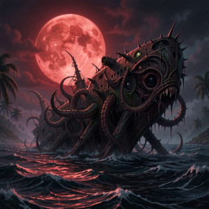Demonic submarine in the Caribbean under full moon - F29.jpg
