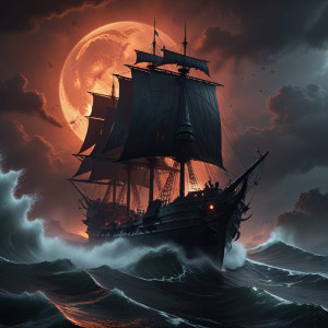 Demonic stealth warship in Devil's Sea under blood moon - BXL.jpg