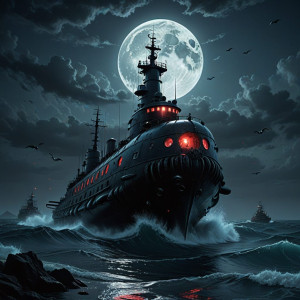 Demonic submarine in the Caribbean under full moon - DXL.jpg