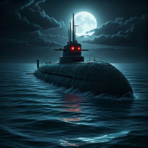 Demonic submarine in the Caribbean under full moon - G3.jpg