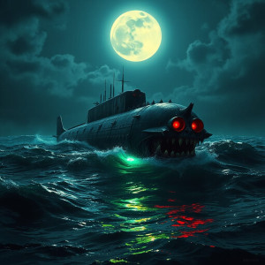 Demonic submarine in the Caribbean under full moon - JFL.jpg