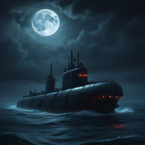 Demonic submarine in the Caribbean under full moon - JXI.jpg