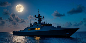 Demonic stealth gunboat in the Caribbean under full moon - S.jpg