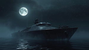 Demonic stealth gunboat in the Caribbean under full moon - L1.jpg