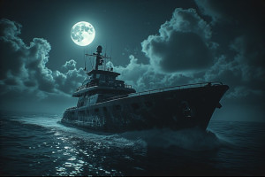 Demonic stealth gunboat in the Caribbean under full moon - P2.jpg