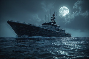 Demonic stealth gunboat in the Caribbean under full moon - P4.jpg