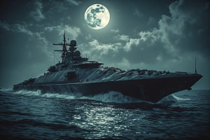 Demonic stealth warship in the Caribbean under full moon - P3.jpg