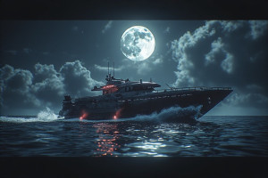 Demonic stealth boat in the Caribbean under full moon - P3.jpg