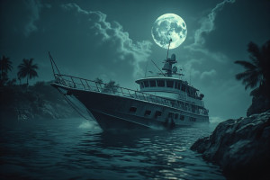 Demonic stealth boat in the Caribbean under full moon - P4.jpg