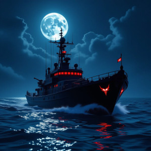 Demonic stealth gunboat in the Caribbean under full moon - H11.jpg