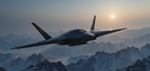 Demonic stealth aircraft over the mountains under full moon - PL1.png