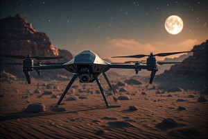 Demonic stealth drone over the desert under full moon - P1.jpg