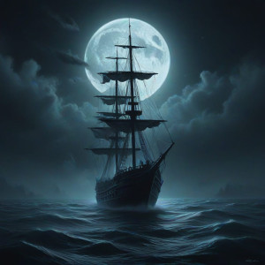 Demonic stealth gunboat in the Caribbean under full moon - JXI.jpg