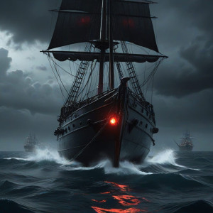 Demonic stealth gunboat in the Caribbean under full moon - MXL.jpg