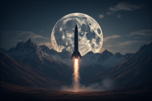 Demonic hypersonic missile over the mountains under full moon - P2.jpg