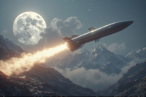 Demonic hypersonic missile over the mountains under full moon - P4.jpg