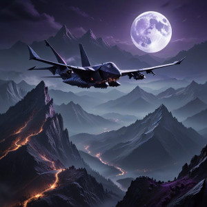 Demonic stealth aircraft over the mountains under full moon - AXL.jpg