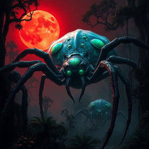 Giant alien spider in African jungle under blood moon - FS.jpg