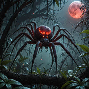 Giant alien crab in African jungle under blood moon -R4.jpg