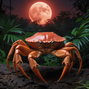Giant alien crab in African jungle under blood moon - R5.jpg