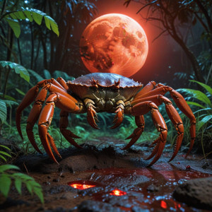 Giant alien crab in African jungle under blood moon - ВXL.jpg