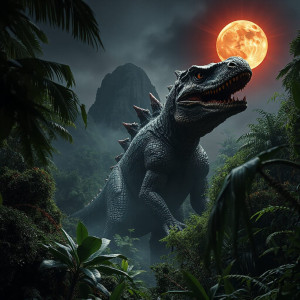 Giant prehistoric monster in African jungle under blood moon - JFL.jpg