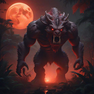 Giant prehistoric monster in African jungle.jpg