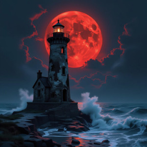 Abandoned haunted lighthouse under blood moon - Н11.jpg