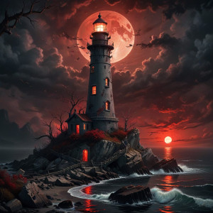 Abandoned haunted lighthouse under blood moon - АXL.jpg