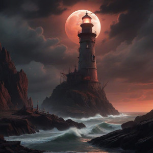 Abandoned haunted lighthouse under blood moon - МXL.jpg