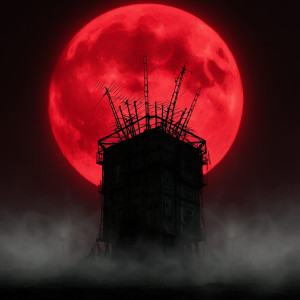 Abandoned haunted radar station under blood moon - F24В.jpg