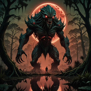 Giant alien monster in Louisiana swamp under blood moon - DXL.jpg
