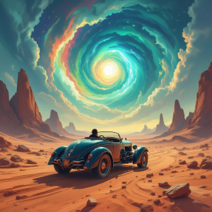 A solitary, steampunk-inspired automobile - Н11.jpg