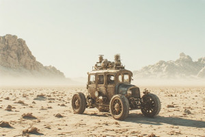 A solitary, steampunk-inspired automobile - P4.jpg