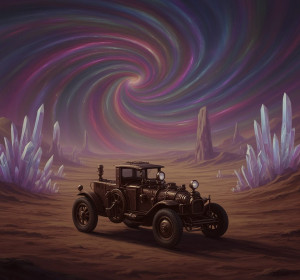 A solitary, steampunk-inspired automobile - F24B.jpg