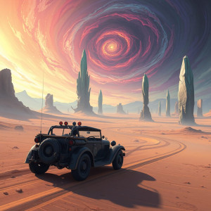 A solitary, steampunk-inspired automobile - FS.jpg