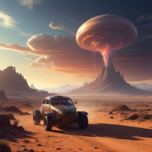 A solitary, steampunk-inspired automobile - О9.jpg