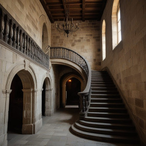 Colossal magnificent demonic staircase in medieval castle - R5.jpg