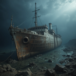 Colossal derelict ferry at the bottom of Devil's Sea - PL1.png