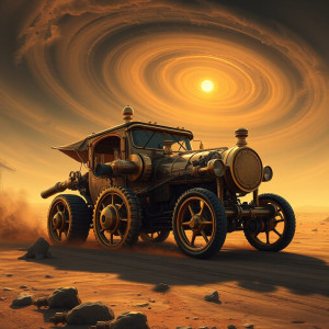 A vintage steampunk automobile, crafted from polished brass - FS.jpg
