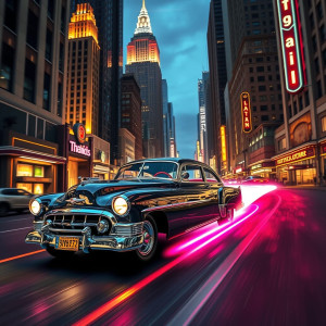A vintage automobile, a gleaming chrome 1950s cruiser - FS.jpg