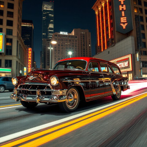 A vintage automobile, a gleaming chrome 1950s cruiser - JFL.jpg