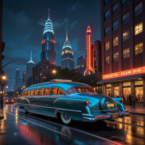 A vintage automobile, a gleaming chrome 1950s cruiser - ВXL.jpg