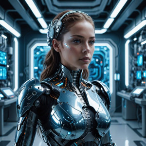 Beautiful female cyborg inside futuristic lab - DXL.jpg