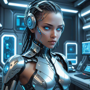 Beautiful female cyborg inside futuristic lab - CXL.jpg