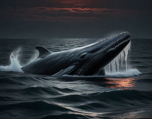 Giant cachalot whale in Devil's Sea under blood moon - H1.png
